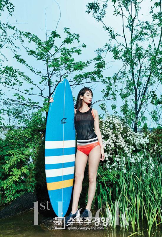 배우 스테파니 리 여름 화보. 사진 휠라