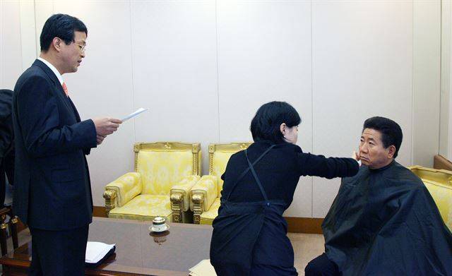 #7. 2007년 3월 8일 청와대 춘추관. 사진가 장철영(전 청와대 전속 사진사) 제공