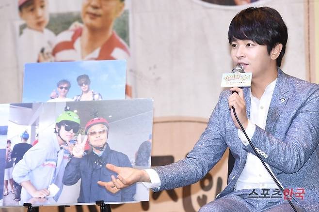 tvN '아버지와 나' 제작발표회에 참석하는 김정훈. 사진=장동규 기자 jk31@hankooki.com