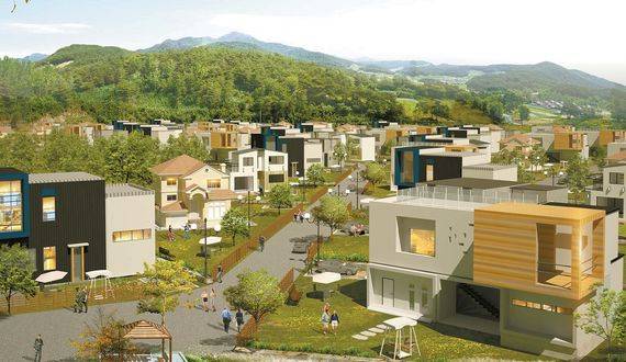 외국인 대상 렌탈하우스 단지인 평택 파인캐슬은 배후 임대수요가 탄탄해 안정적인 임대수익 창출이 가능할 전망이다. 특히 미군의 경우 임대계약을 미군기지 주택과와 체결하고 임대료도 1∼2년치를 선불로 받기 때문에 안전하다. 이미지는 평택 파인캐슬 조감도.