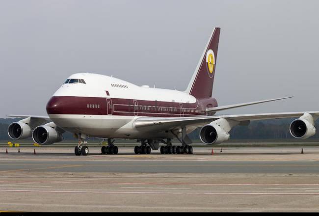 카타르 왕실이 소유한 보잉 747-SP [사진=북어젯]