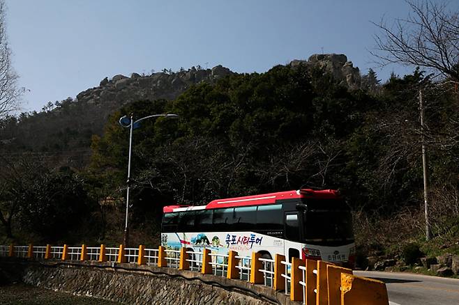 목포 시티투어 버스.