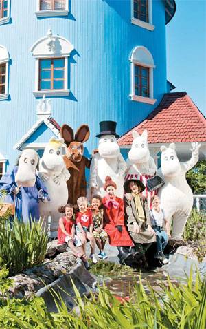 핀란드 국민 캐릭터인 무민을 테마로 한 "무민월드". 1년 중 6~8월과 2월 중 일주일 정도만 운영한다. [사진 제공 = 핀란드 관광청]