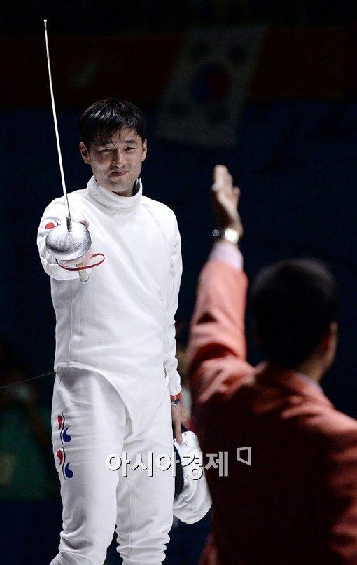 펜싱 남자 에페 국가대표 정진선[사진=김현민 기자]