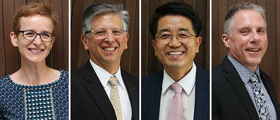 왼쪽부터 질리안 뷰리악, 폴 바이스, 현택환, 해리 애트워터.