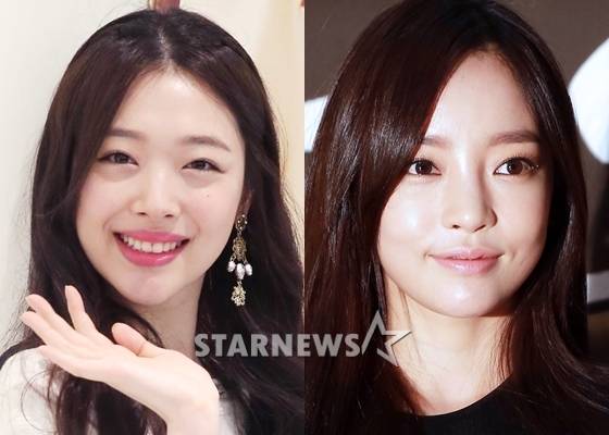 설리(왼쪽)와 구하라/사진=스타뉴스