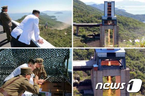 북한 노동신문은 20일 김정은 북한 국무위원장이 참관한 가운데 정지위성 로켓용 분출시험에 성공했다고 보도했다. 노동신문은 이날 "우리나라에서 처음으로 개발한 정지위성운반로켓용 대출력발동기지상분출시험이 성공적으로 진행됐다＂고 보도했다. (노동신문) 2016.9.20/뉴스1 © News1 추연화 기자