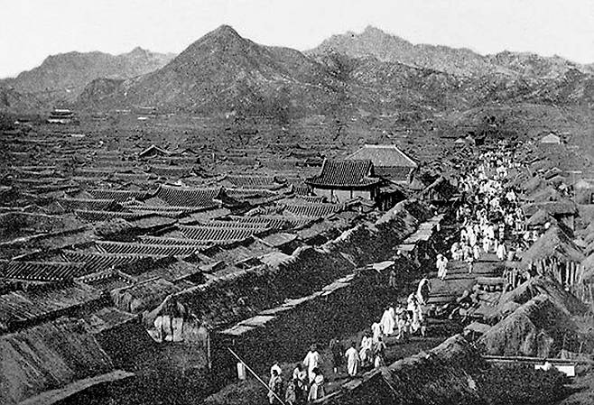 조선후기 남대문로의 가가들(1880년대)