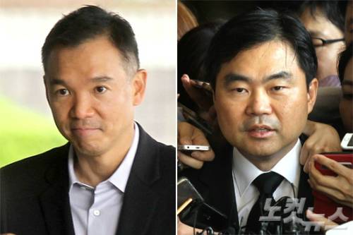 (왼쪽부터) 김정주 NXC 회장과 진경준 전 검사장(사진=자료사진)