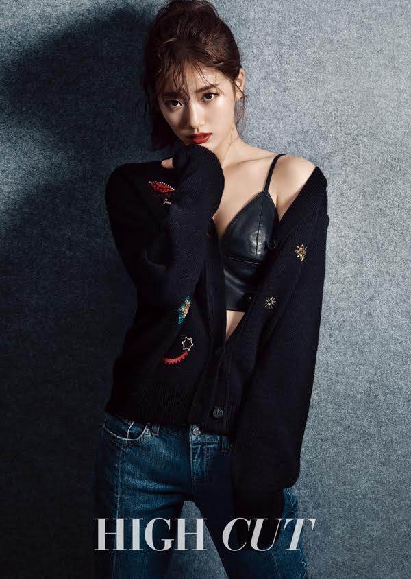 미쓰에이 수지가 하이컷 화보를 통해 청순한 매력을 벗고 섹시미와 도도한 매력을 뽐냈다. 사진=하이컷