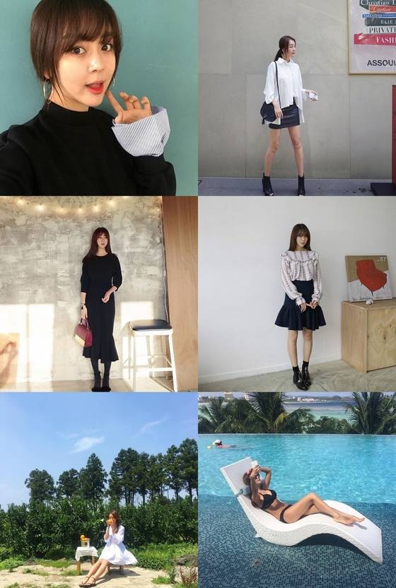 방송인 백보람의 화보 같은 일상이 공개됐다. © News1star / 온라인 커뮤니티