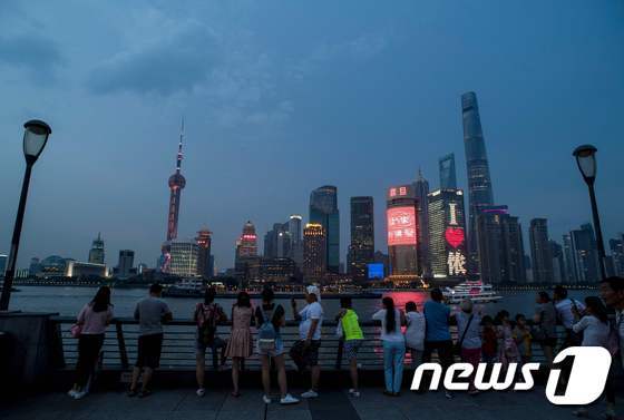 중국 상하이. © AFP=뉴스1