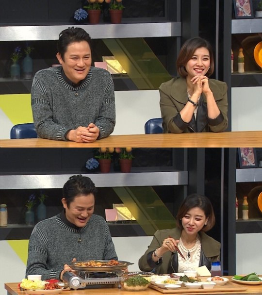 10월 8일 방송된 JTBC '청춘식당-잘 먹겠습니다'에 출연한 강성진 부부