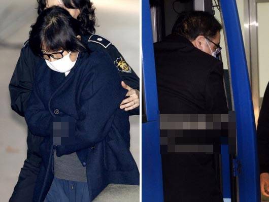 수갑 찬 최순실… 포승줄 묶인 안종범   - 수갑을 찬 최순실씨가 3일 구속 전 피의자심문(영장실질심사)을 받으려고 서울 서초동 중앙지법에 들어가고 있다(왼쪽). 이날 안종범 전 청와대 수석은 검찰 조사를 받기 위해 서초동 중앙지검으로 향했다(오른쪽).도준석 기자 pado@seoul.co.kr·강성남 선임기자 snk@seoul.co.kr