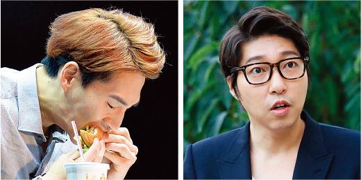 아프리카TV와 계약을 해지한 먹방 BJ ‘밴쯔’(왼쪽)[뉴스1]와 인기 BJ의 아프리카TV 이탈의 신호탄이 된 ‘대도서관’. 대도서관은 탁월한 진행과 재치 넘치는 입담으로 ‘게임방송계의 유재석’으로 불린다.[동아일보]