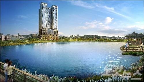 서산 코오롱 레이크뷰 투시도(사진=코오롱글로벌 제공)