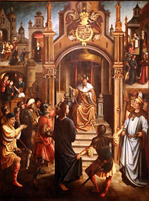 예수는 빌라도의 면전에서 “나는 진리를 증언하려고 태어났다”고 말했다.