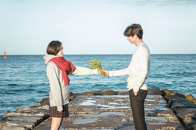 tvN 드라마 '도깨비'에서 공유가 김고은에 건네는 메밀꽃다발은 소품 담당 스태프의 어머니가 기른 것이다. 화앤담픽처스 제공