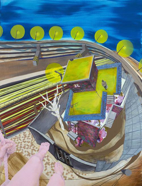 김남희 대표가 2007년 완성한 유화 작품 ‘2002년 2월’, 그녀에게 아픈 기억으로 남은 종암동 집을 표현했다고 한다.