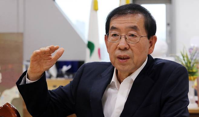 박원순 서울시장. 김경호 선임기자 jijae@hani.co.kr