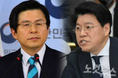 황교안 국무총리와 바른정당 장제원 대변인 (사진=자료사진)