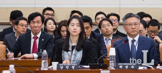 하창우 대한변호사협회장이 2015년 11월18일 서울 여의도 국회에서 열린 법제사법위원회 사법시헙 존치에 관한 공청회를 방청하고 있다. /사진=뉴스1