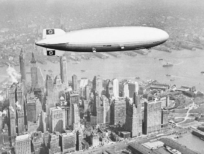 뉴욕을 방문한 힌덴부르크호 (이미지: 위키미디어)