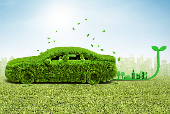 친환경 자동차 (이미지 : 한화첨단소재)