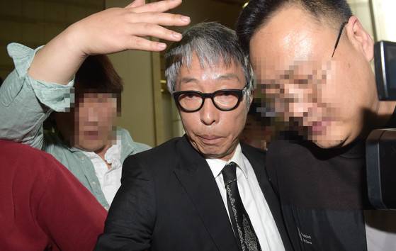 2015년 선고공판에 출석한 서세원씨. [사진 중앙포토]