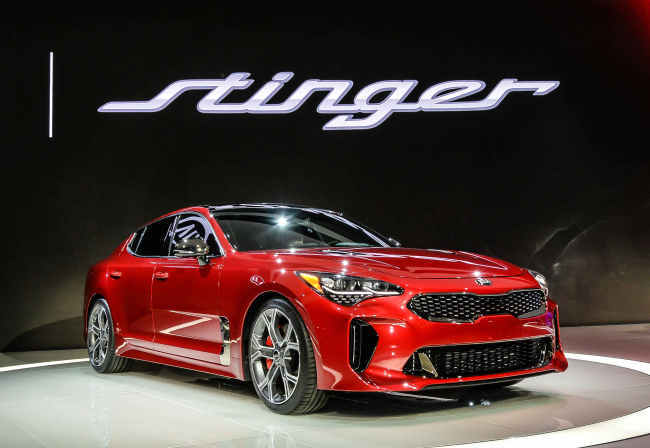 The new Kia Stinger sports car (Kia Motors)