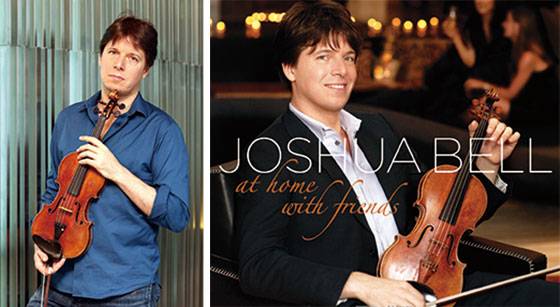 조슈아 벨은 꽃미남 바이올리니스트로 유명하다. 사진은 조슈아 벨과 그가 연주한 곡이 담긴 앨범.