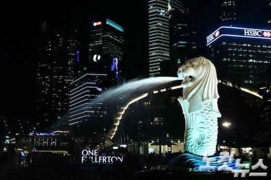 싱가포르는 아름다운 야경을 자랑한다. (사진=김유정 기자)