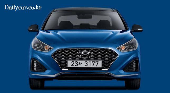 쏘나타 뉴 라이즈 (브랜드 아이덴티티 중심의 전면부)