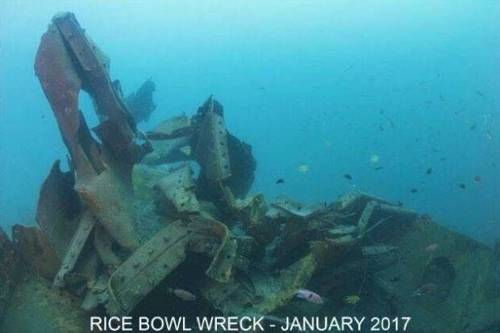 중국 선적 그랩 준설선인 추안홍 68에 의해 훼손된 말레이시아 사바주 앞바다의 구일본군 수송선 잔해. [더스타 홈페이지 캡쳐=연합뉴스]