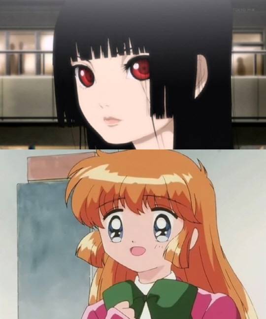 일본 애니메이션 속 히메컷 캐릭터