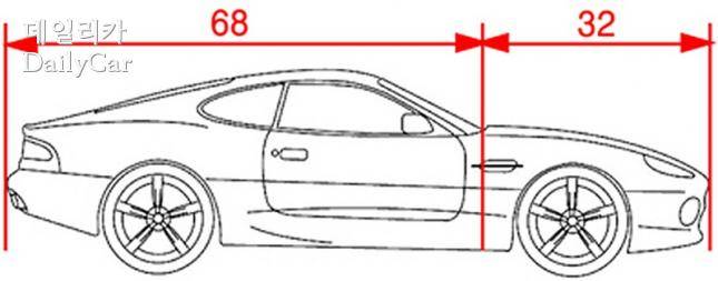 애스턴 마틴 DB7(예외없이 긴 후드 비례)