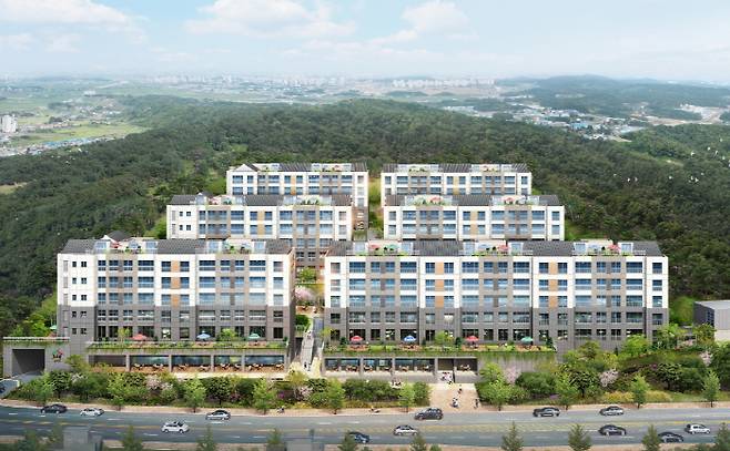 김포 고촌 솔리힐더테라스 조감도 [사진제공 = 코람코자산신탁]