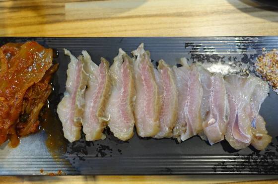 ⑩삭힌 홍어와 묵은지