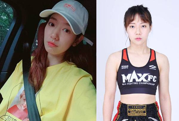 배우 박신혜(좌)와 박신혜 닮은 꼴로 유명세를 타고 있는 격투기 선수 김소율