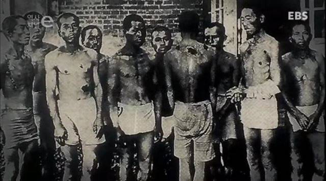 군함도에 강제징용된 조선인 노동자들. EBS 역사채널e '지워지지않는 상처 강제동원' 캡쳐.