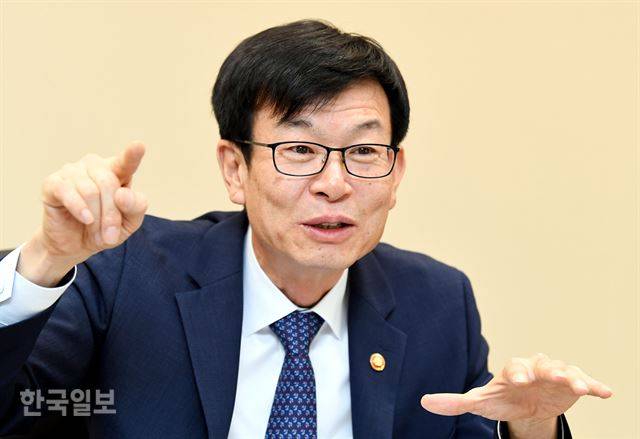 김상조 공정거래위원장 인터뷰. 홍인기 기자