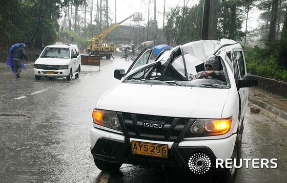 태풍 고니가 강타한 필리핀. © 로이터=뉴스1