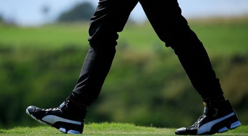 리키 파울러가 선보이는 하이탑 골프화에 조거 팬츠 스타일에 PGA투어가 환영했다. (사진=PGA투어)