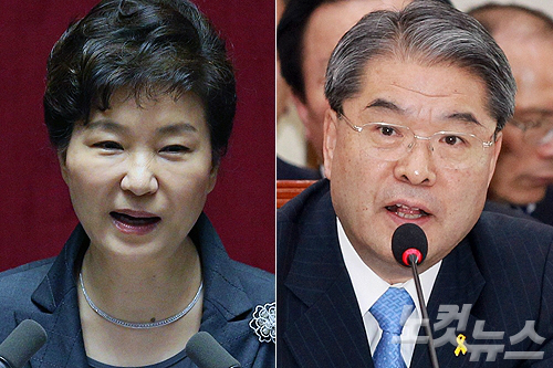 박근혜 대통령(왼쪽)과 이재정 경기도교육감 (사진=자료사진)