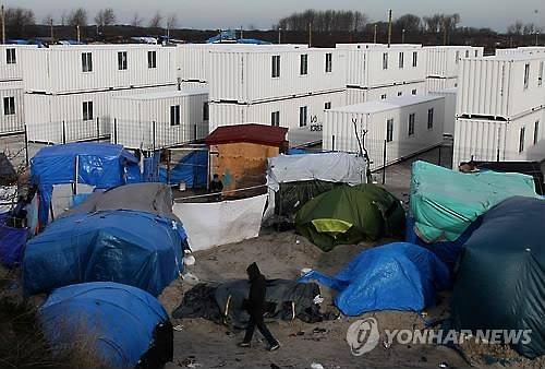 프랑스 칼레 난민촌(AP=연합뉴스)