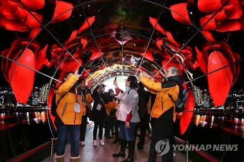 대형 올레드 조형물 체험(LG전자 제공)