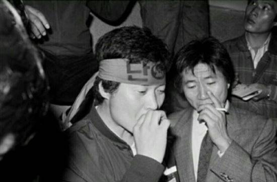 사진=노무현재단 홈페이지. 인권변호사 시절의 노무현 대통령 모습.