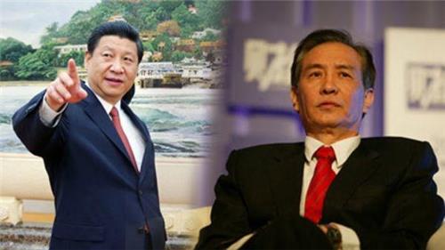 시진핑 중국 국가주석(왼쪽)과 그의 경제 책사로 불리는 류허 당 중앙재경영도소조 판공실 주임(보쉰 사진 캡처)