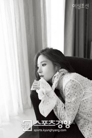 배우 왕빛나 여성지 화보. 사진 여성조선