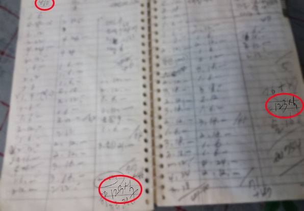 2016년 4월11일 매출 장부